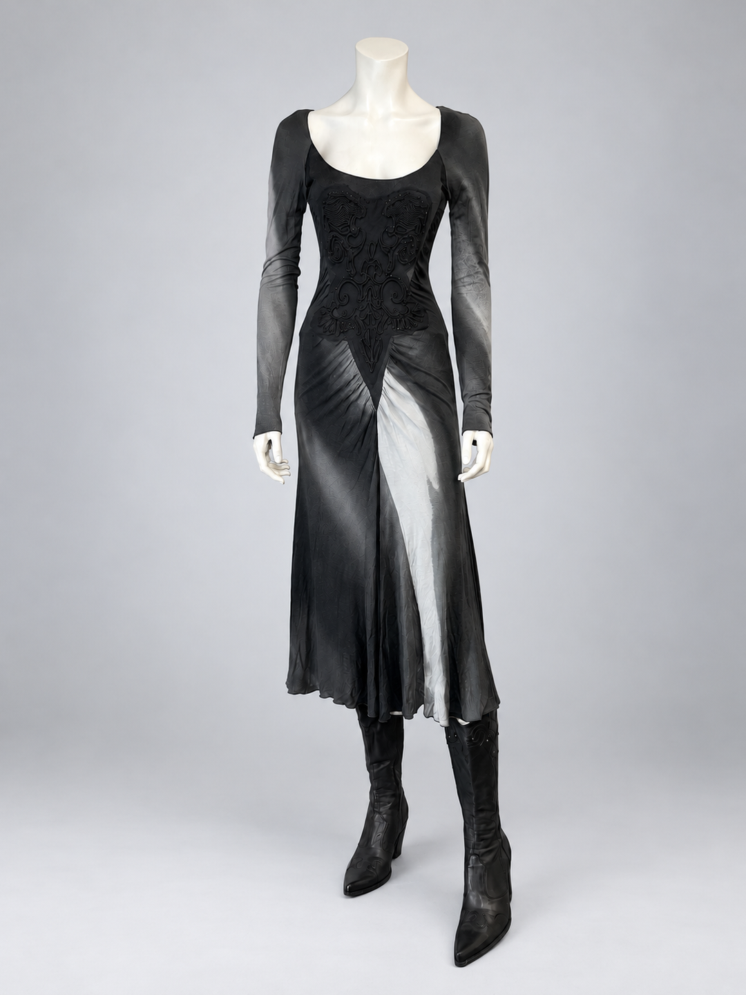 Roberto Cavalli vintage fit and flare beaded dress