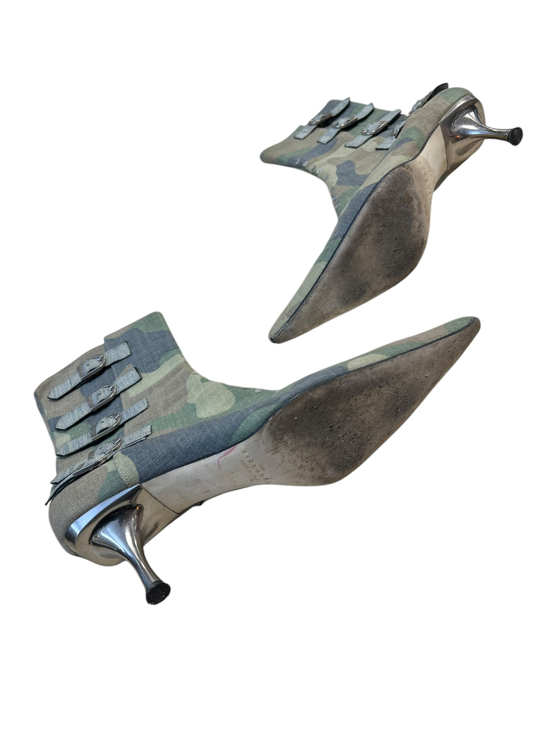 John Richmond 2000’s camo heels boots size39