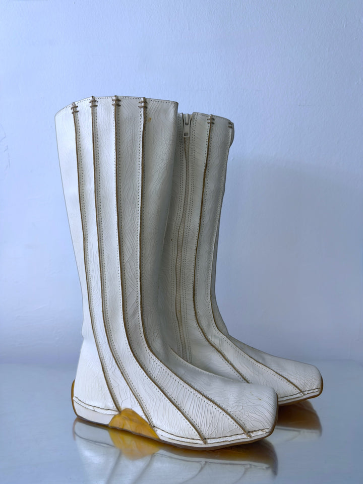 Archive Diesel Soleil cracked paint leather boots eu39