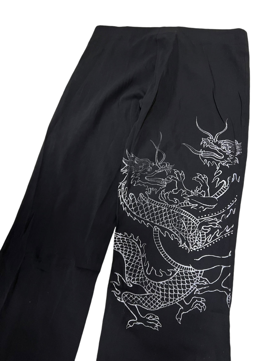 Y2K dragon print pants women’s extra small(32)