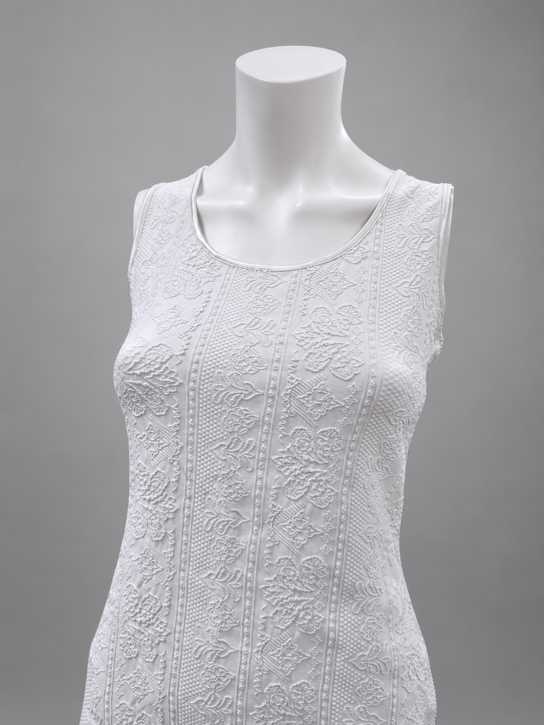 La Perla textured white mini dress