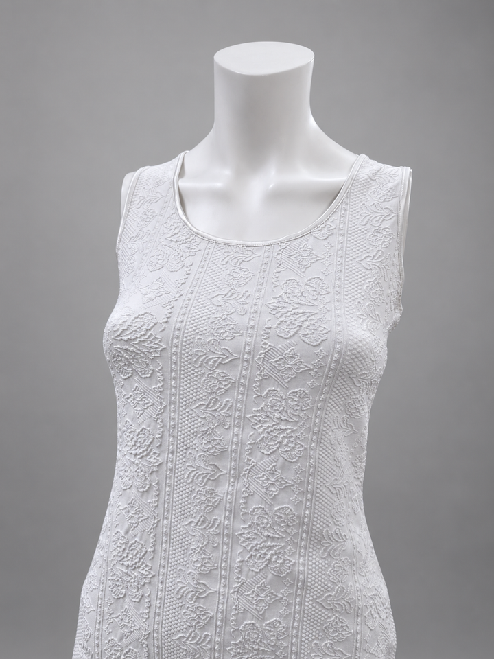 La Perla textured white mini dress