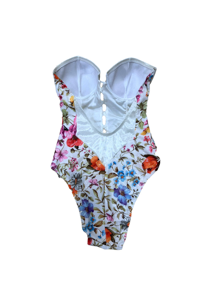 Vintage floral swimsuit Extra small