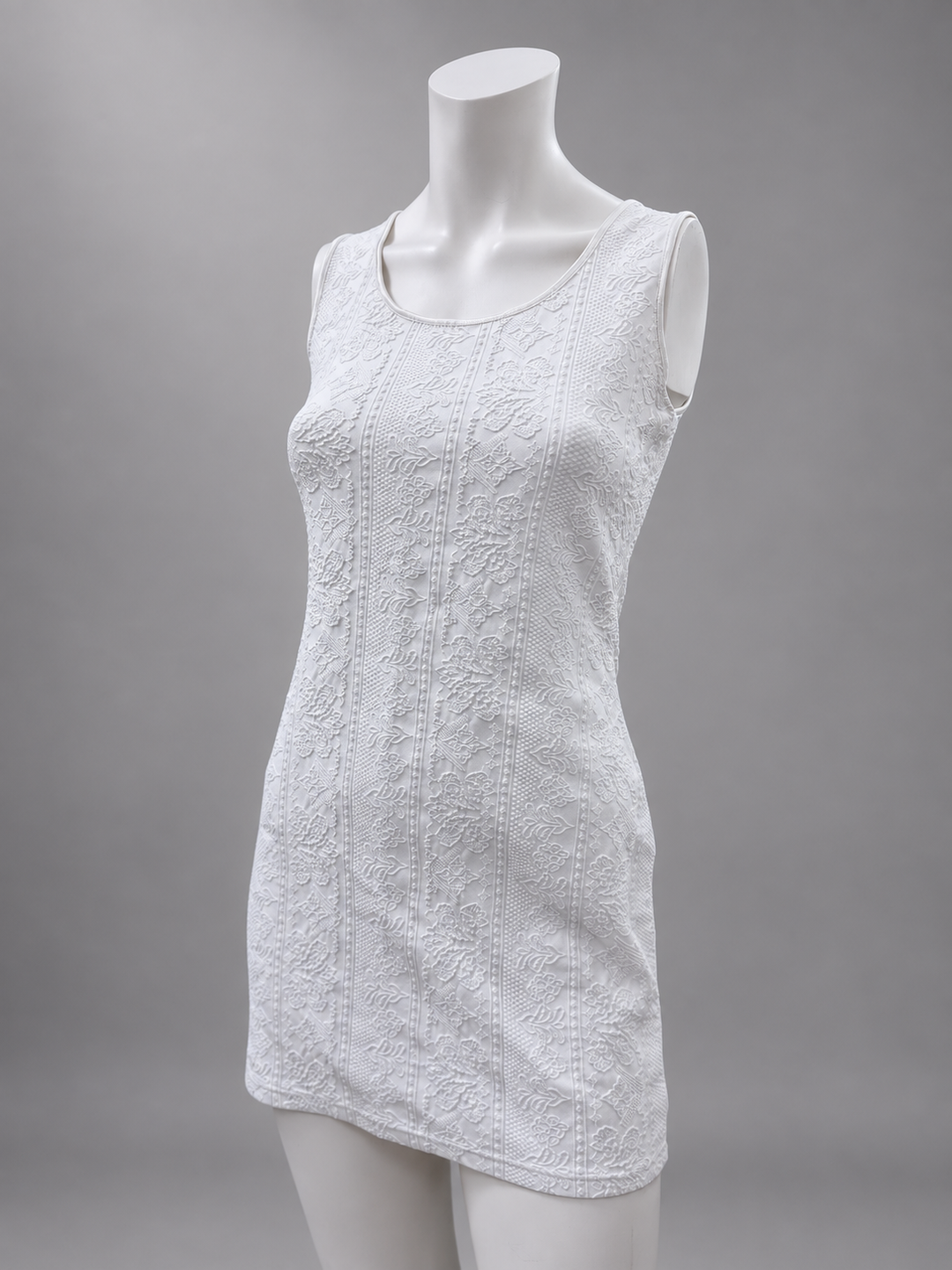 La Perla textured white mini dress