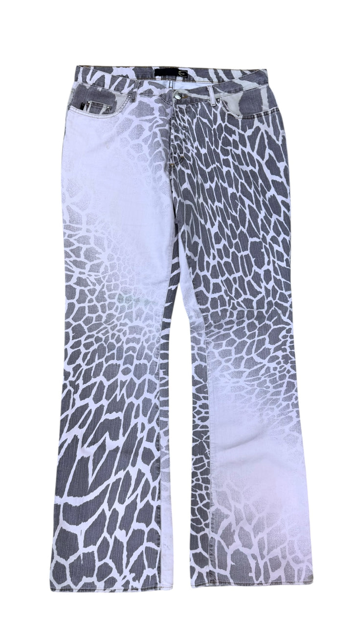 Just Cavalli giraffe print straight leg jeans