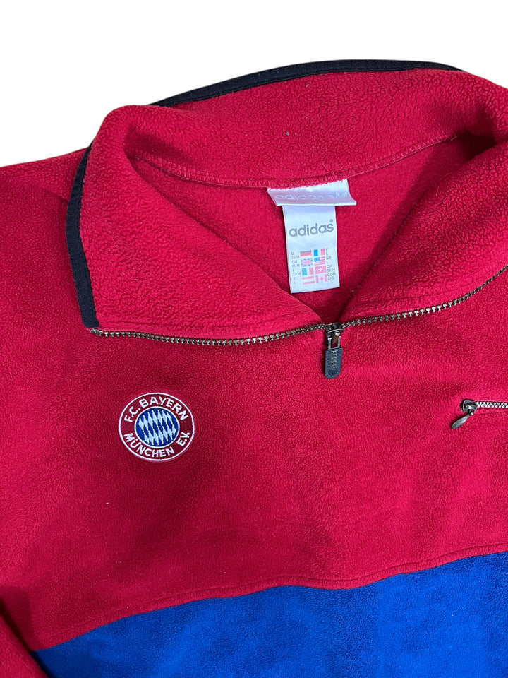 1995-96 Bayern Munich adidas 1/4 Zip Fleece jumper Men’s large