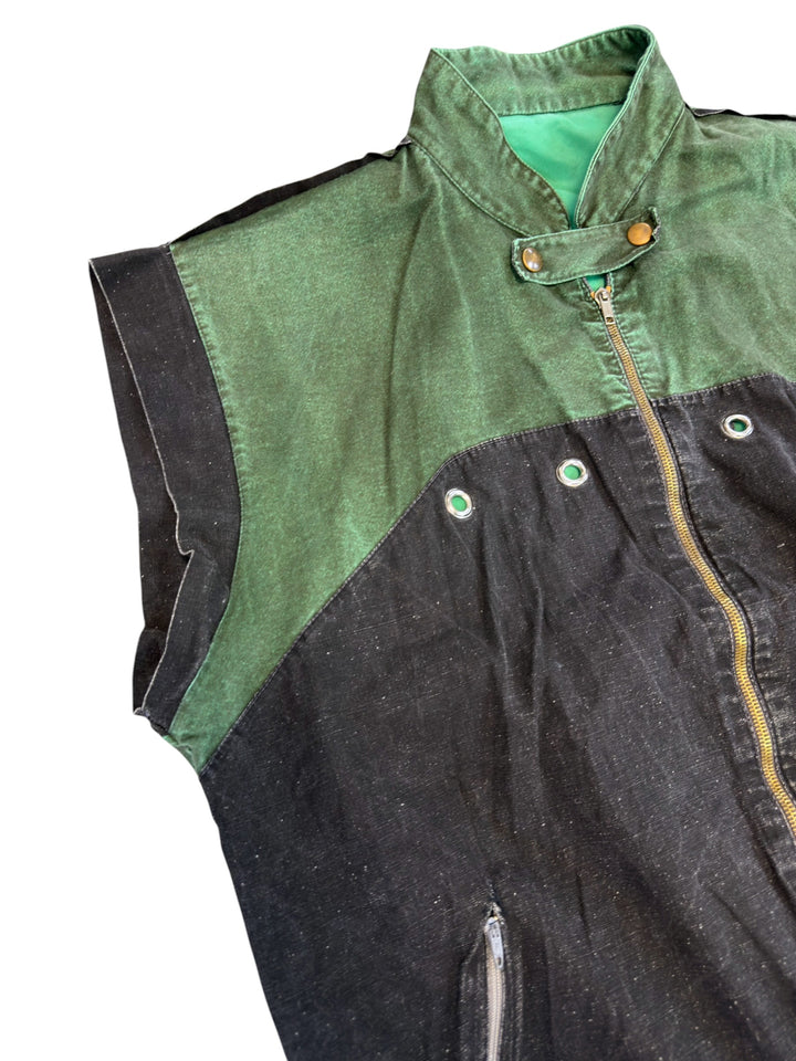 Vintage technical zip vest