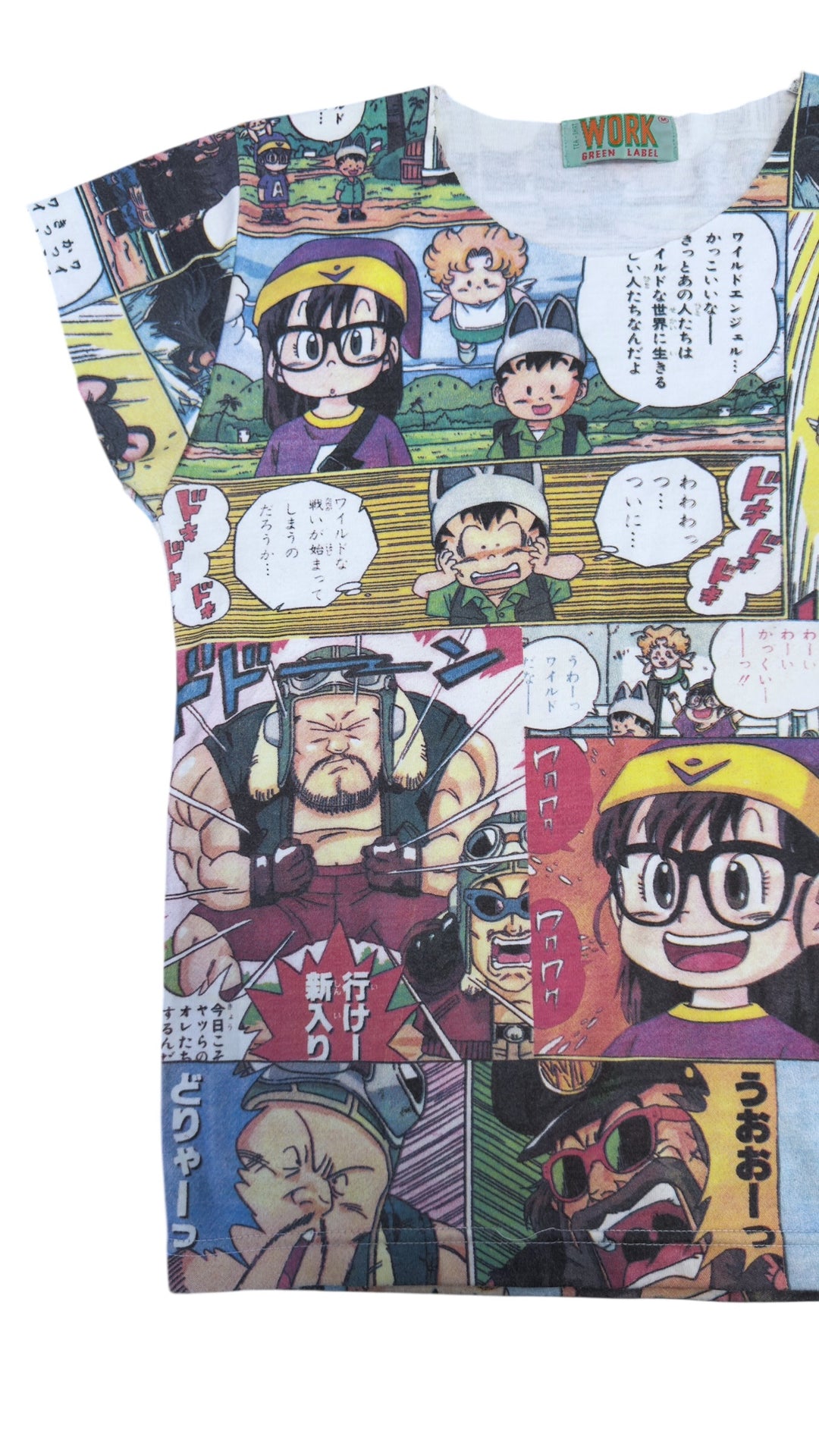 Dr. Slump Arale manga print Y2K top Japanese anime shirt