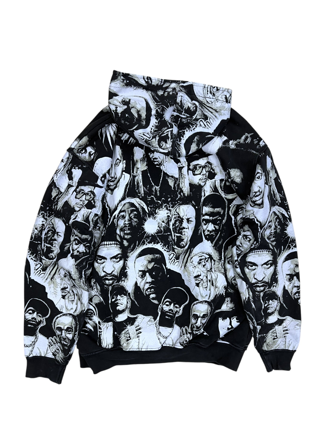 King’s Armour XXL “Hip-Hop Legends” All-Over Print Zip Hoodie XXL