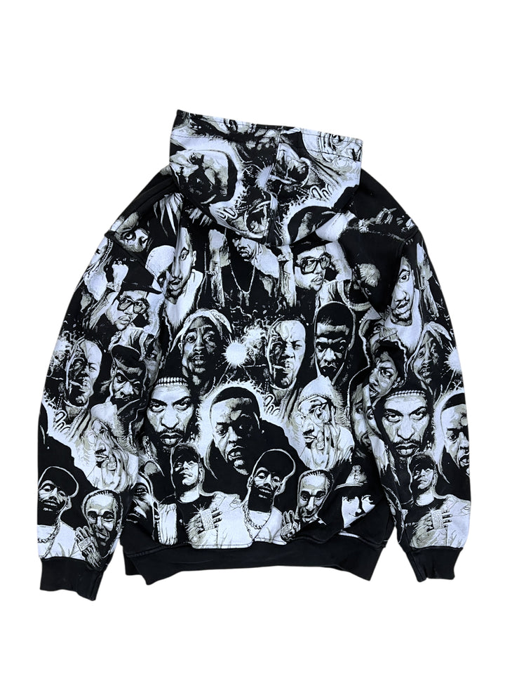 King’s Armour XXL “Hip-Hop Legends” All-Over Print Zip Hoodie XXL