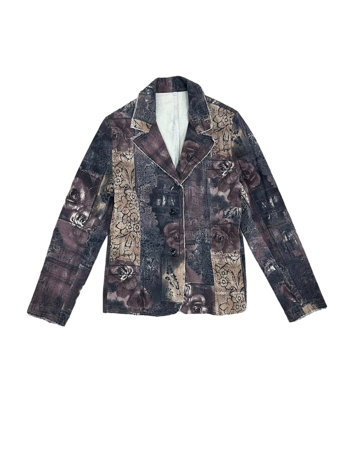 Vintage Denim All Over Print Blazer Women’s S/M