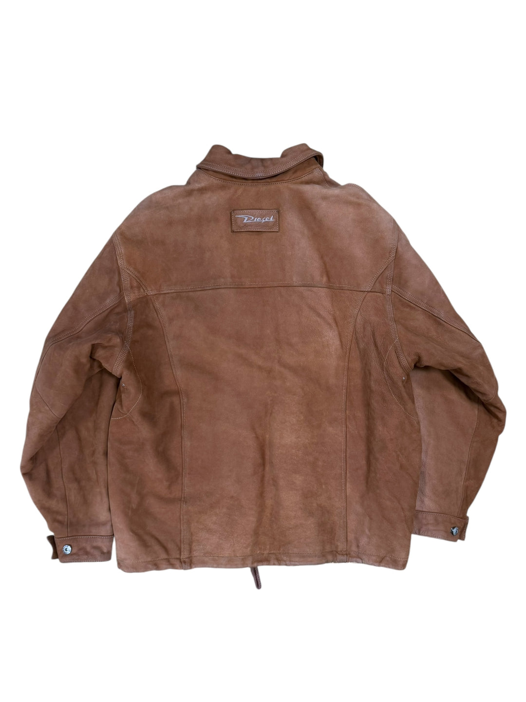 Diesel Vintage Leather Military Aviator Flight Coat