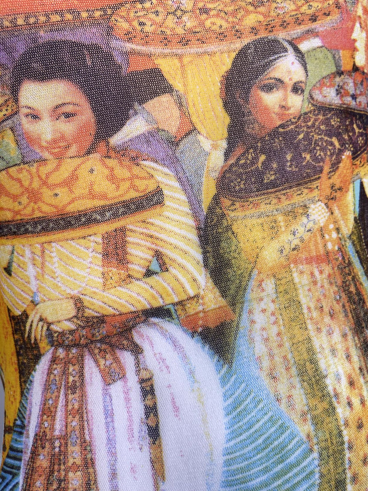Jean Paul Gaultier x Fuzzi S/S 1994 “Indian Procession” Mesh Top Small