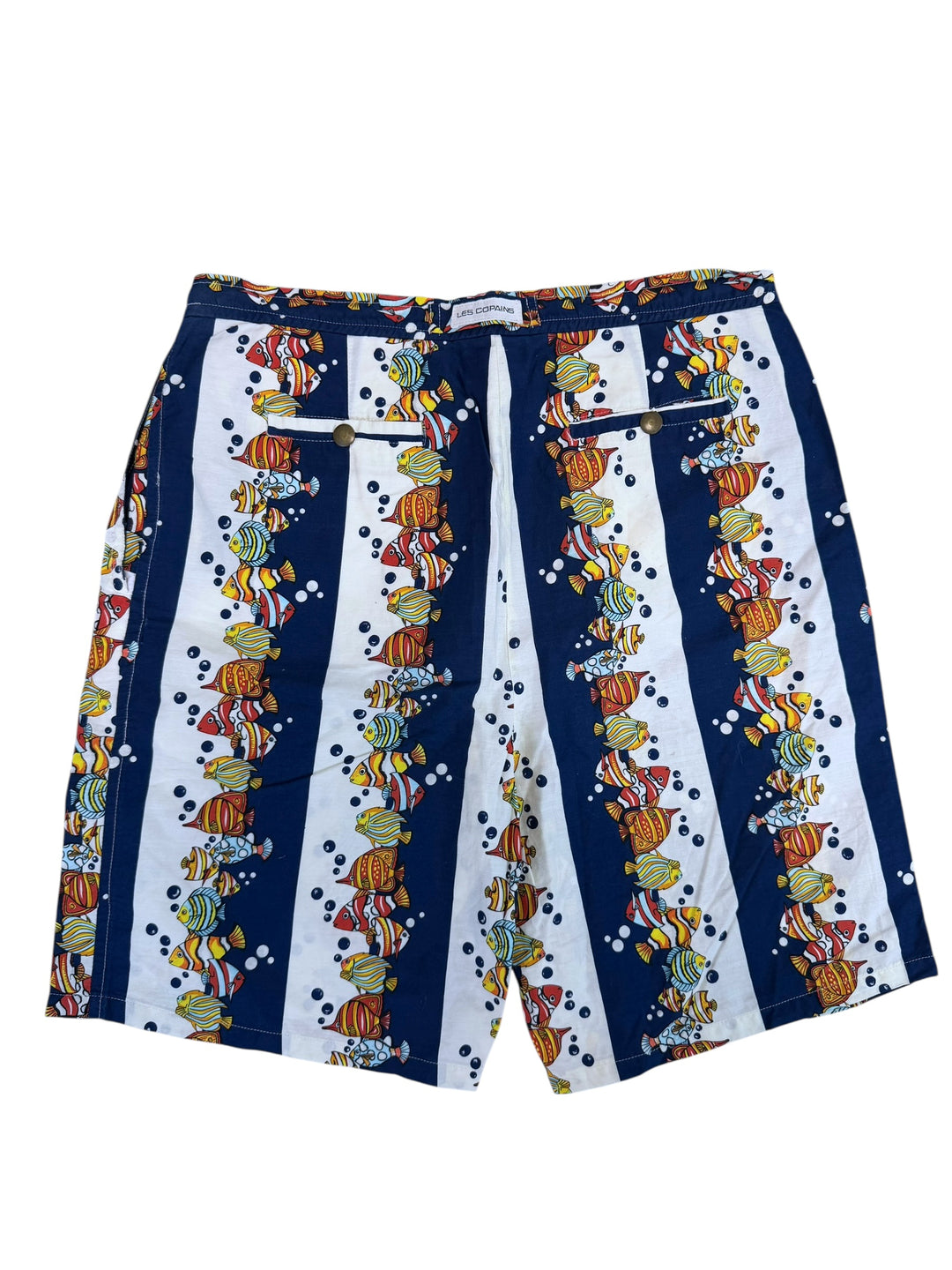 Les Copains fish print beach shorts
