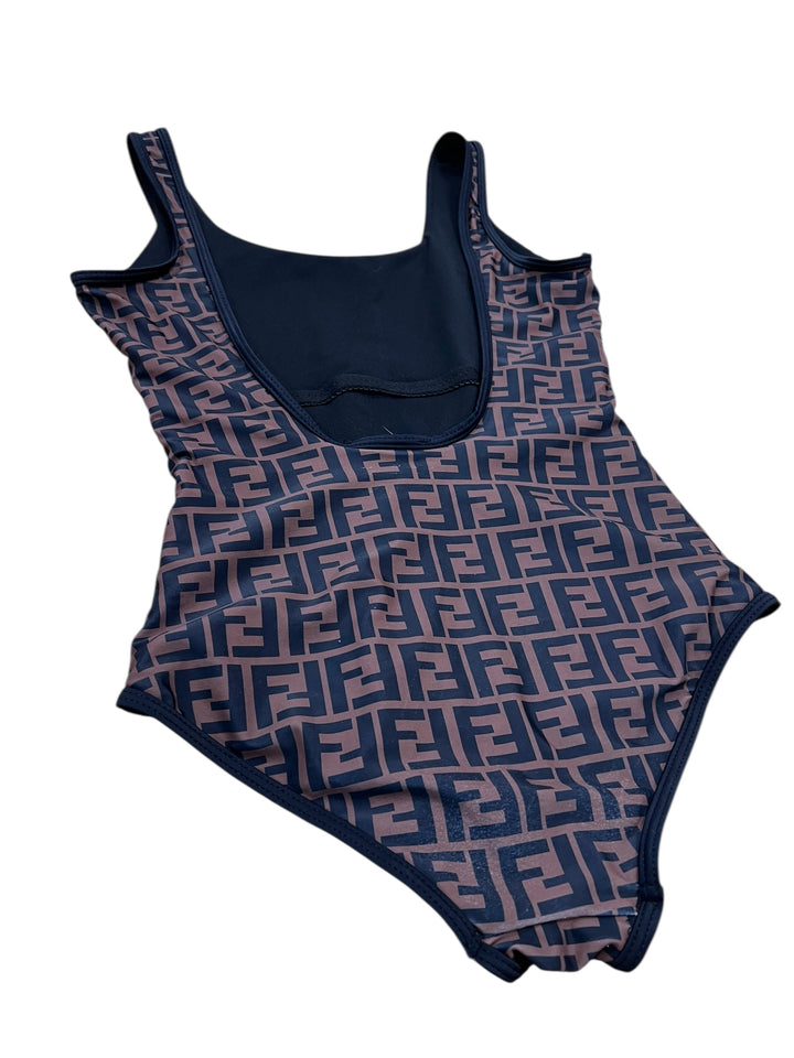 Fendi Vintage FF Monogram One-Piece Swimsuit Medium