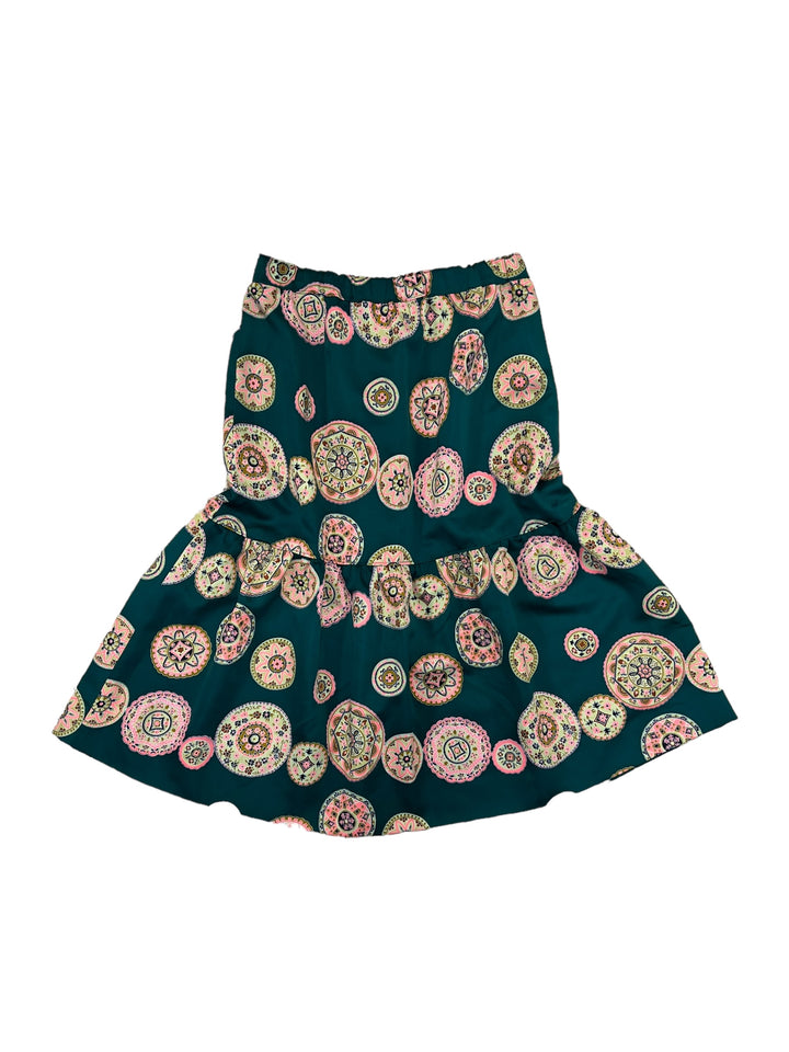 Vintage all over print skirt women's medium
