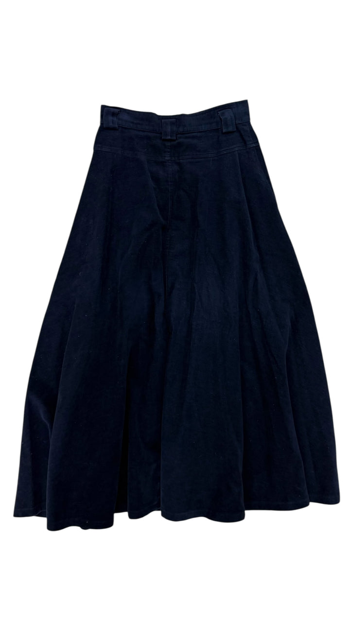 Kenzo Paris high-waisted button front skirt black