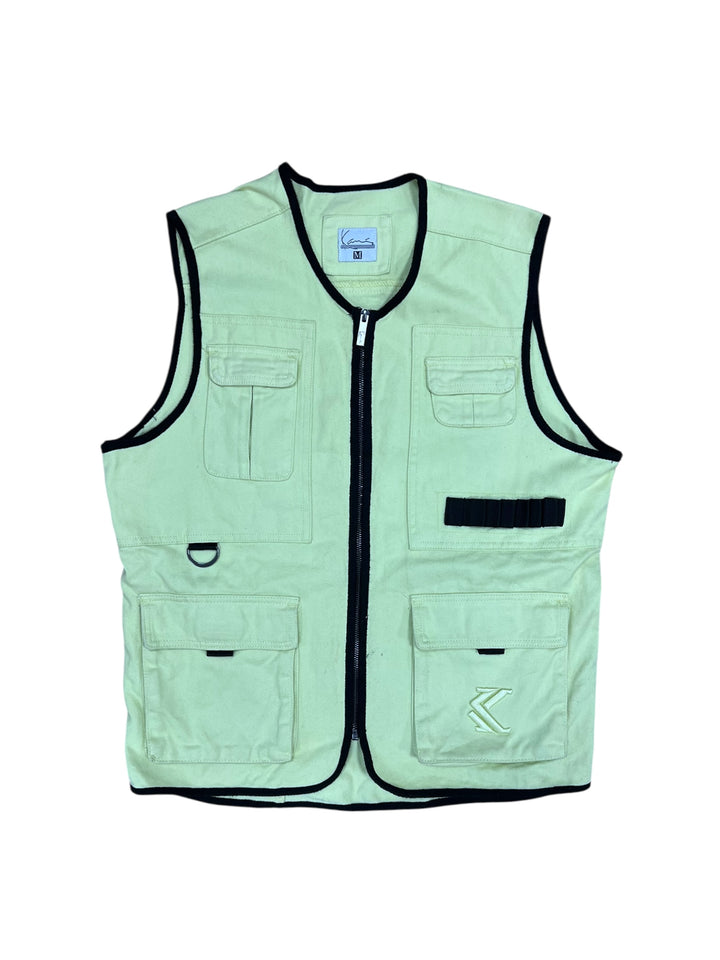 Karl Kani Denim Neon Yellow Vest Men’s Medium