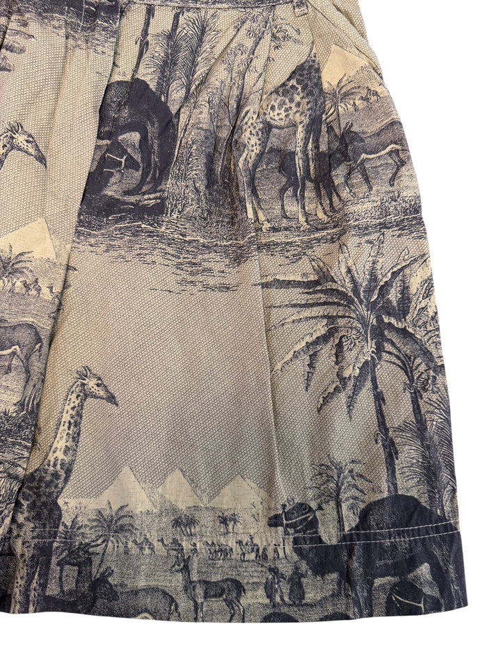 Byblos vintage safari print bermuda shorts