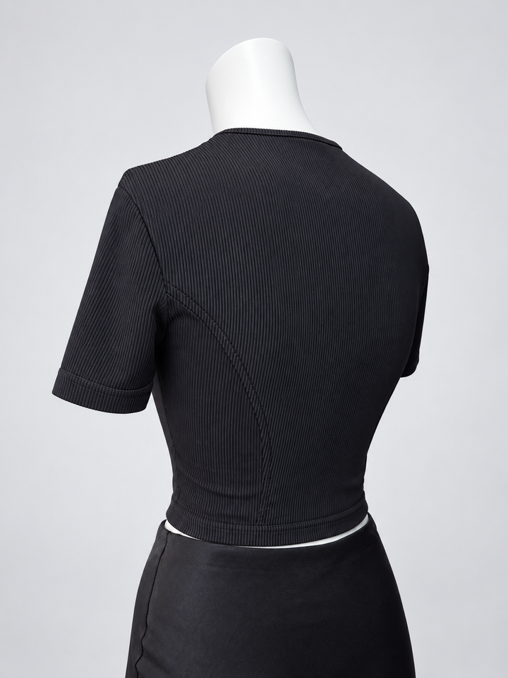 Versace Jeans Couture cropped zip top