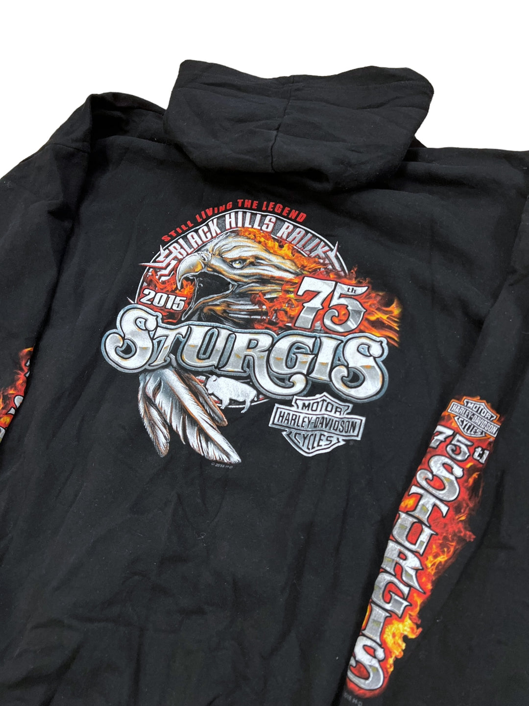 Vintage Harley-Davidson Sturgis Black Hills Rally Zip Hoodie Men’s extra large