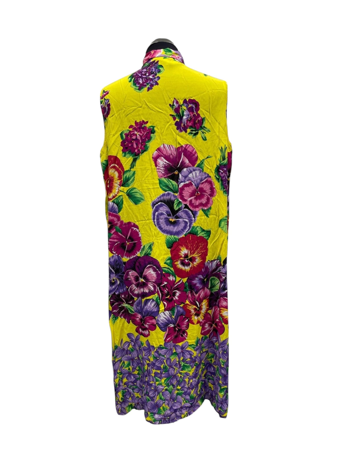 Versace Jeans Couture Floral Sleeveless Shirt Dress Large