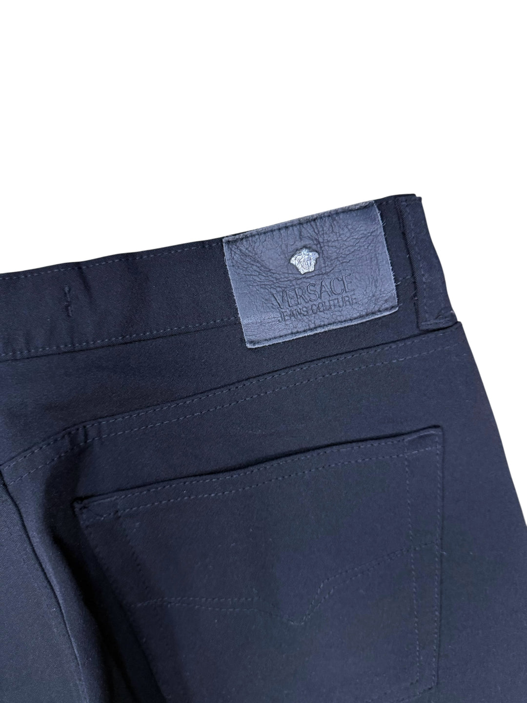 Versace Jeans Couture Black Stretch Trousers Men's Medium