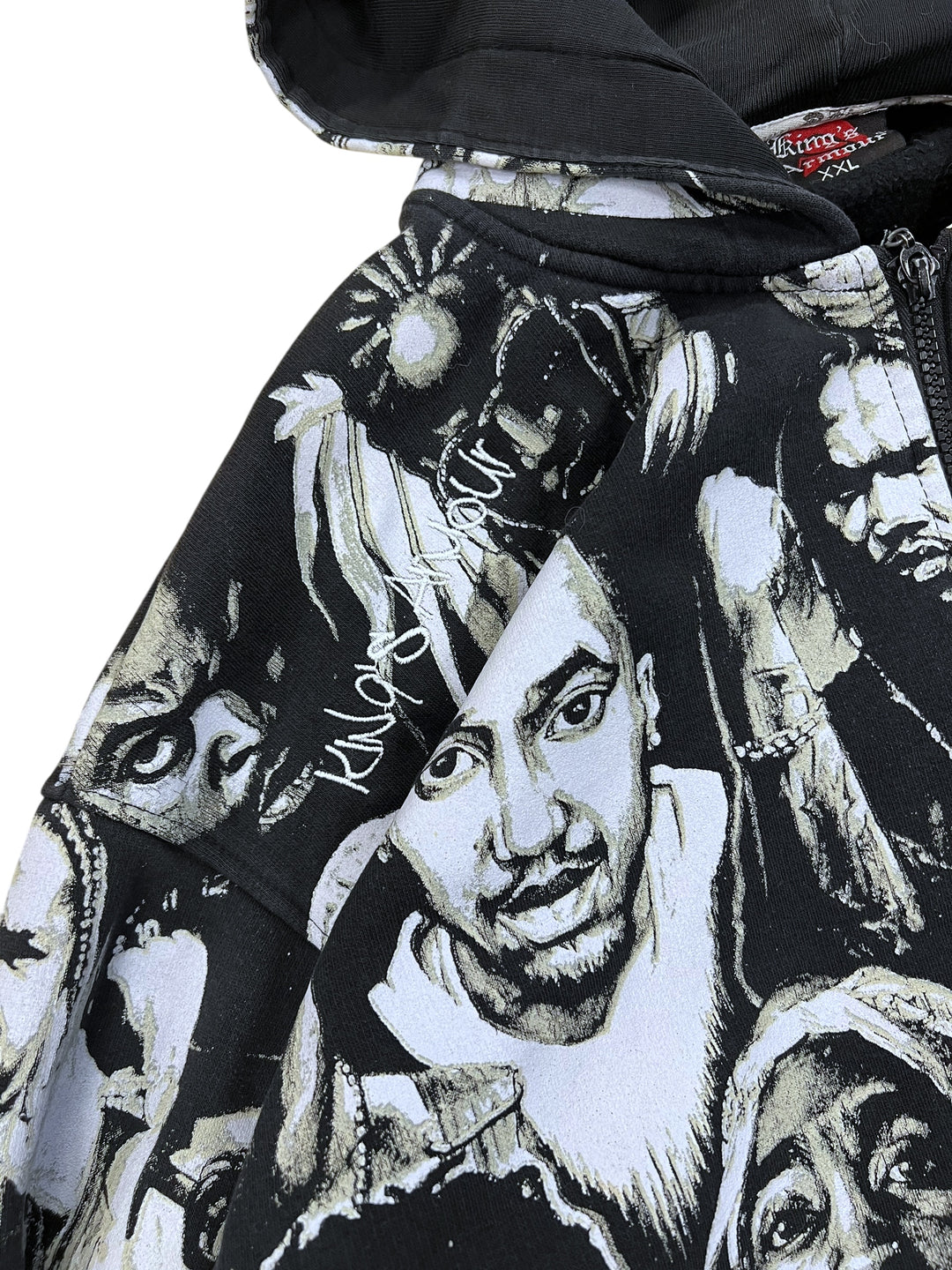 King’s Armour XXL “Hip-Hop Legends” All-Over Print Zip Hoodie XXL