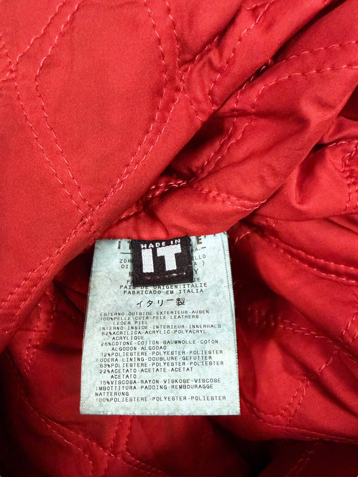 Versace Jeans Couture ‘Biker Utility’ black leather jacket men’s large