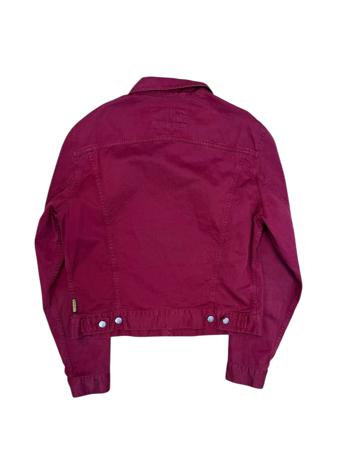 Armani Jeans burgundy light denim jacket