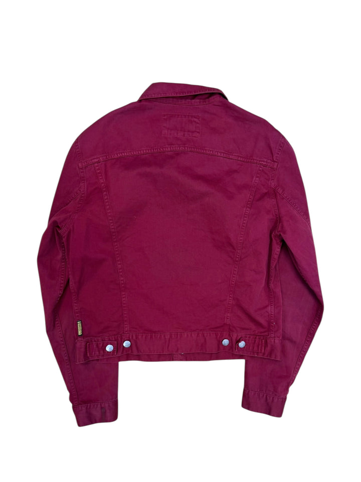Armani Jeans burgundy light denim jacket