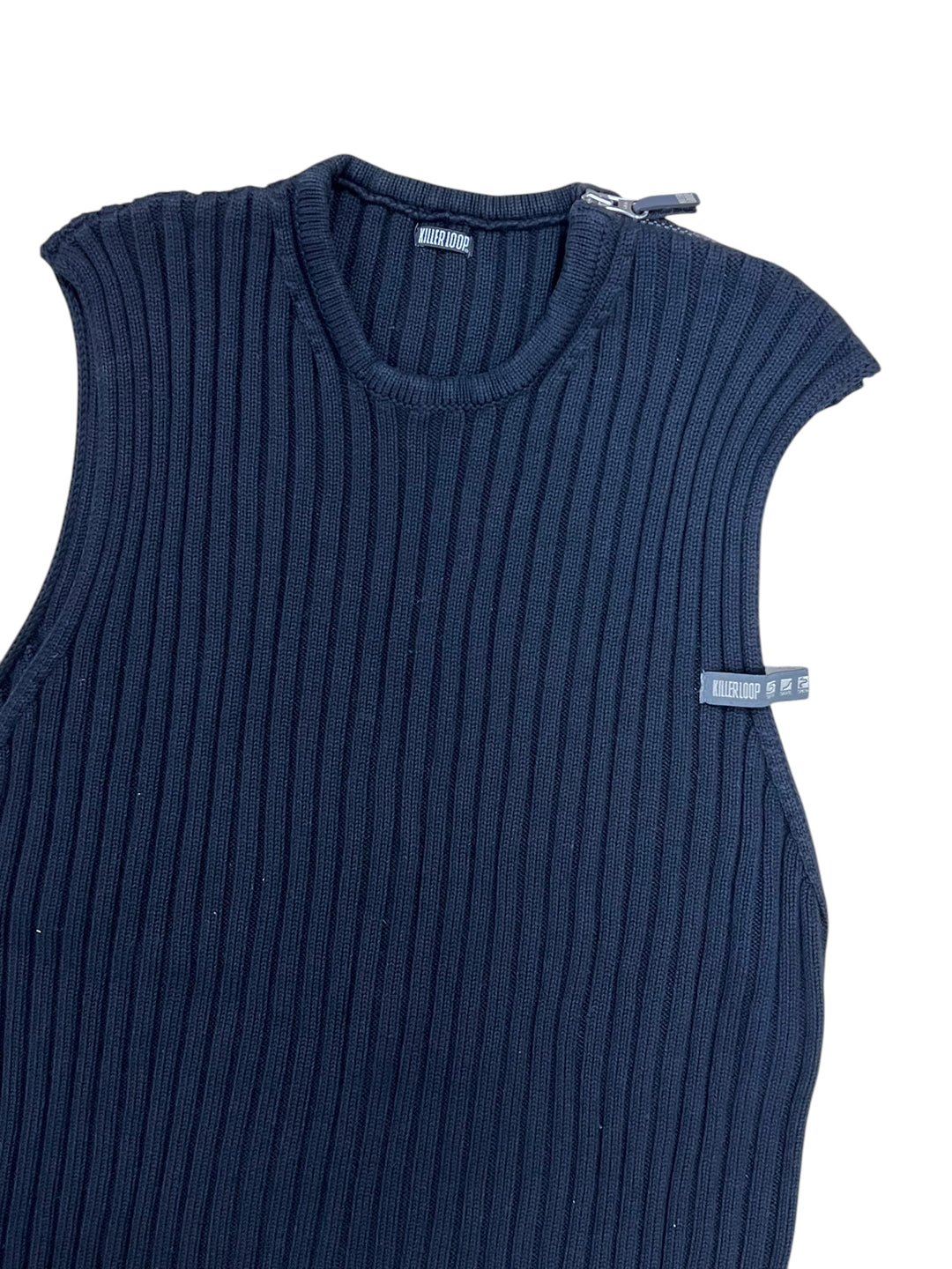 Killer Loop 2000’s side zippers sweater vest top Men’s small