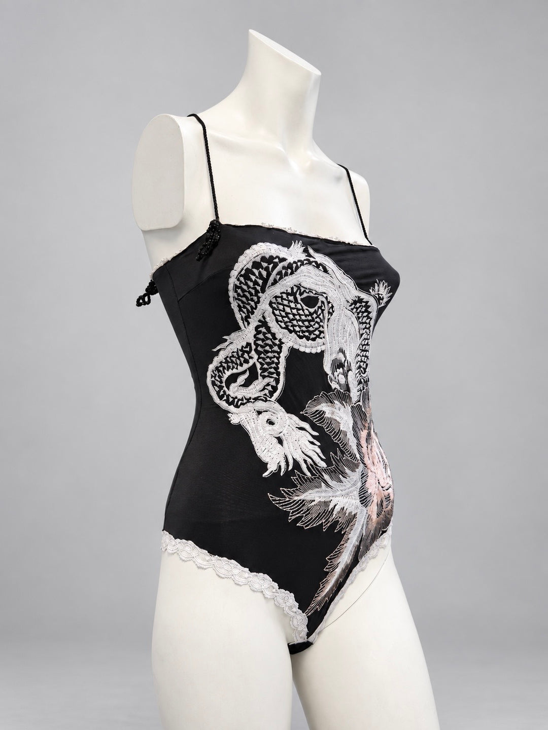 Gianfranco Ferré vintage embroidered dragon bodysuit