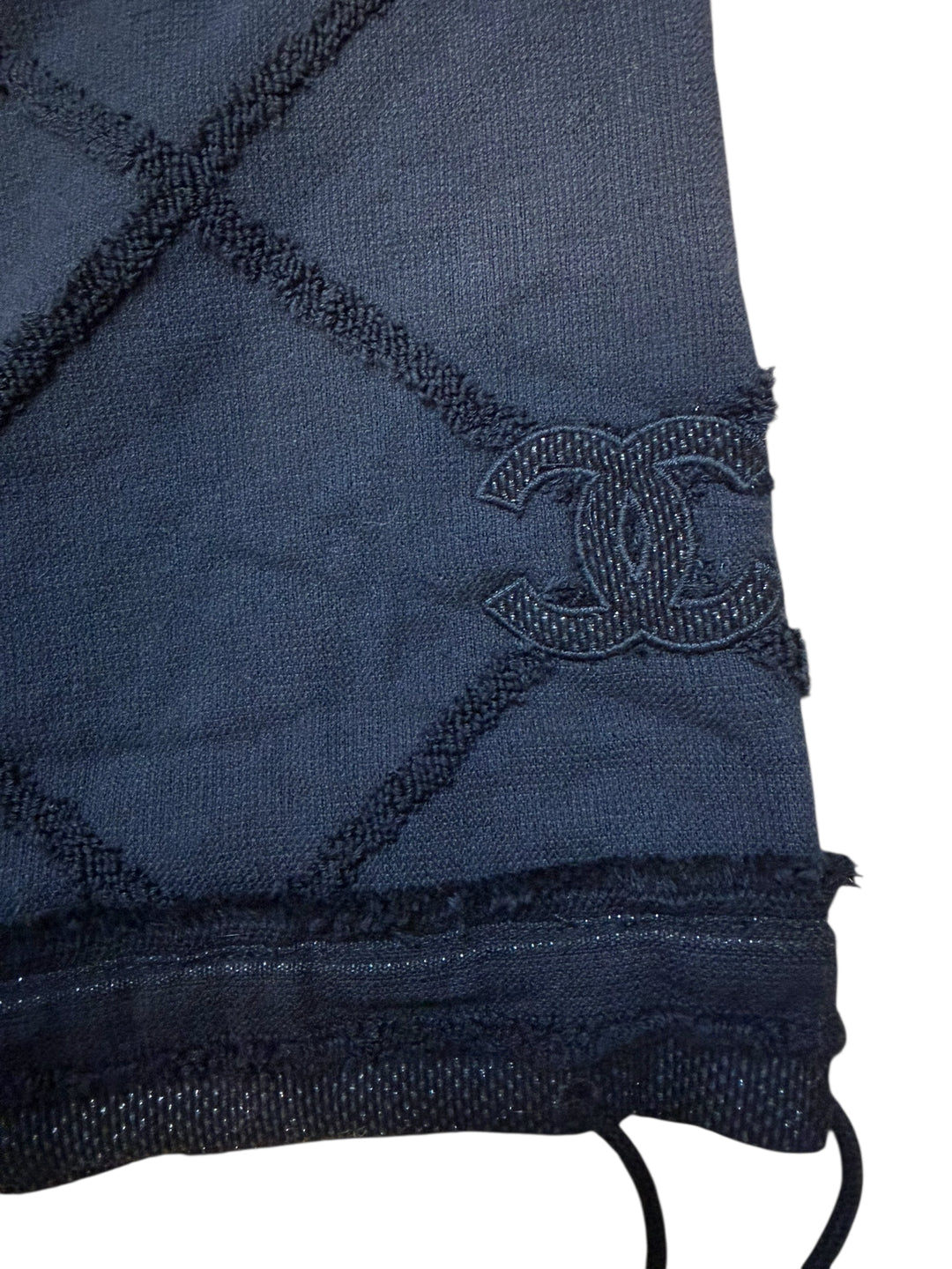 Chanel black hooded terry mini dress xs-s