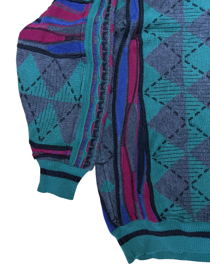 Carlo Colucci vintage geometric knit sweater