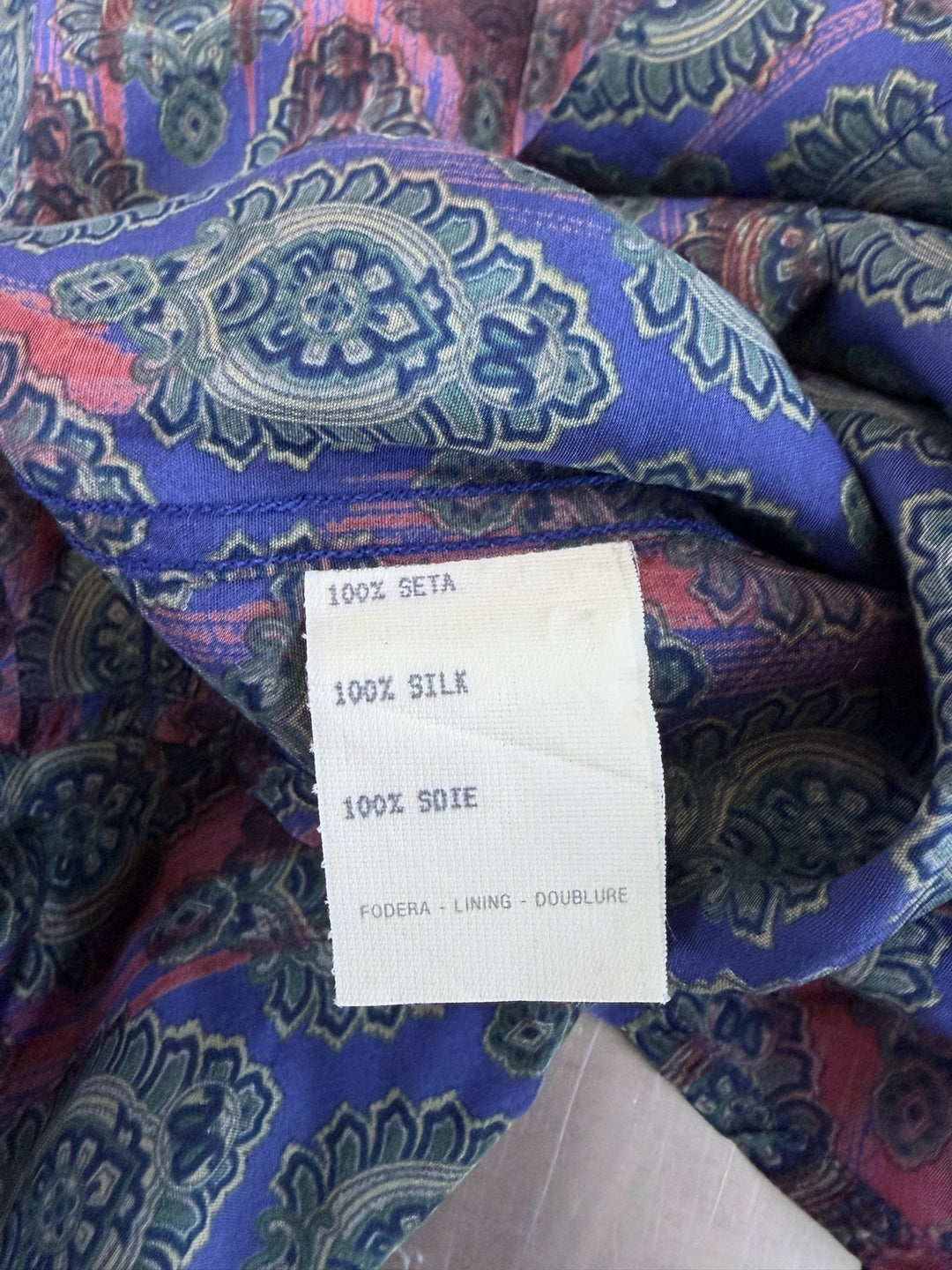 Gianni Versace silk paisley print shirt