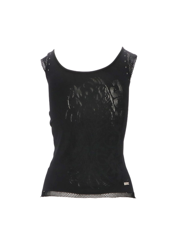 Just Cavalli y2k fishnet tank top women’s small