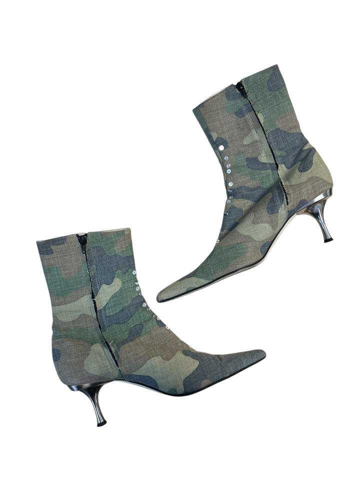 John Richmond 2000’s camo heels boots size39