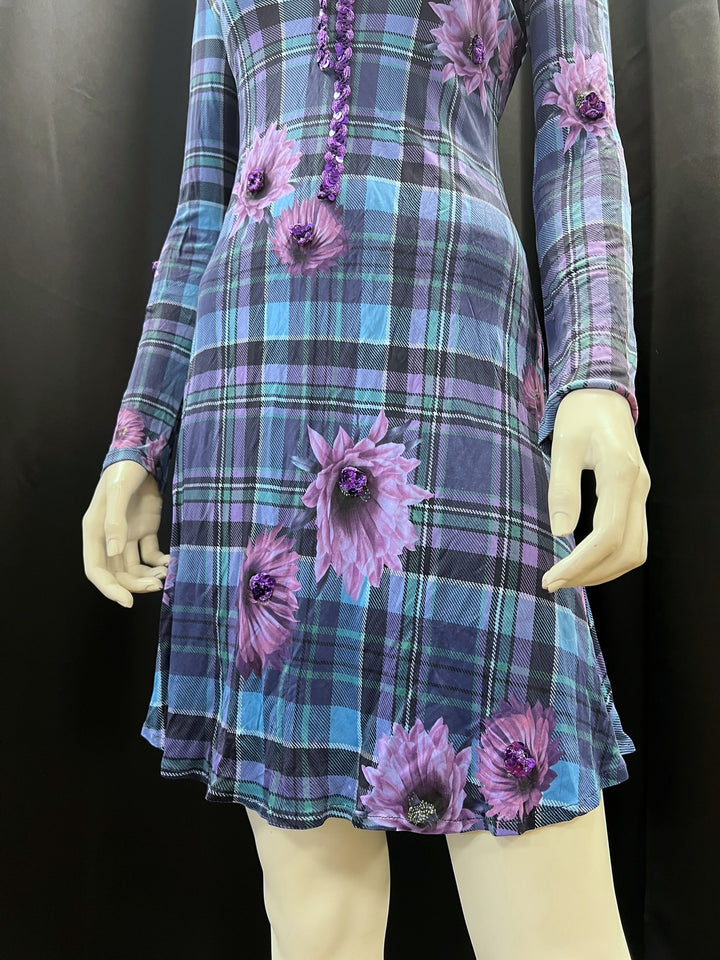 Versace Jeans Couture 2000s Sequin Trim Dress