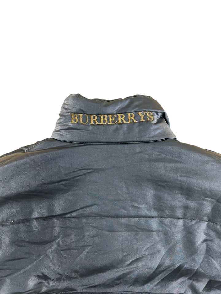 Burberry Vintage Metallic Silver Jacket Men's Medium