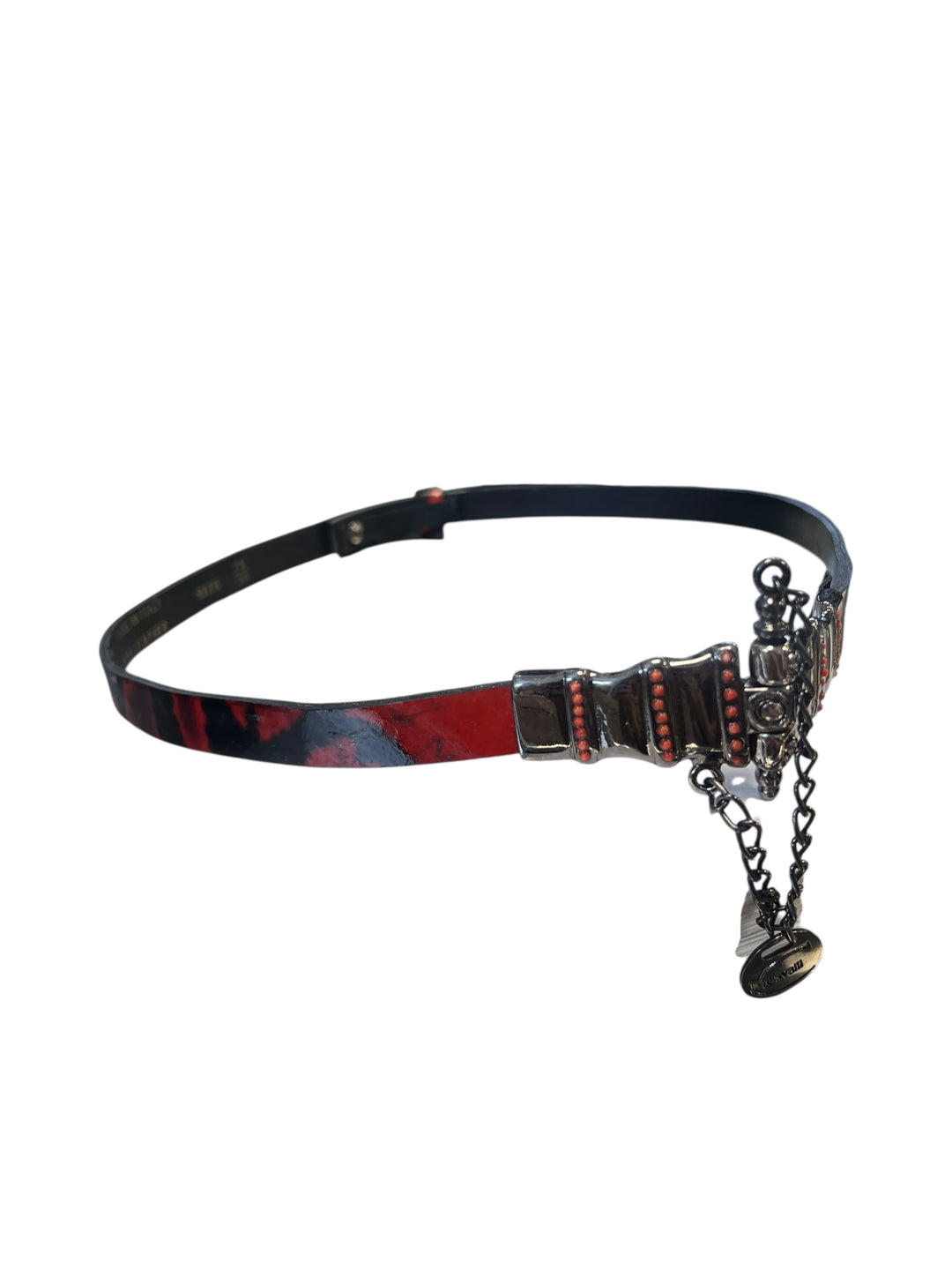 Just Cavalli leather Snakeskin printed belt