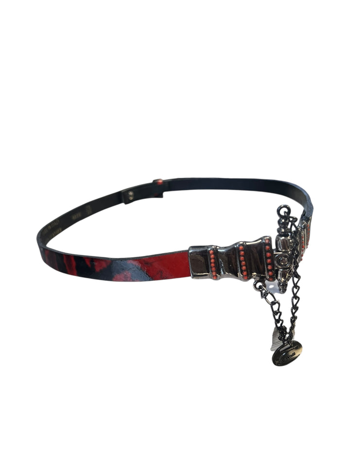 Just Cavalli leather Snakeskin printed belt