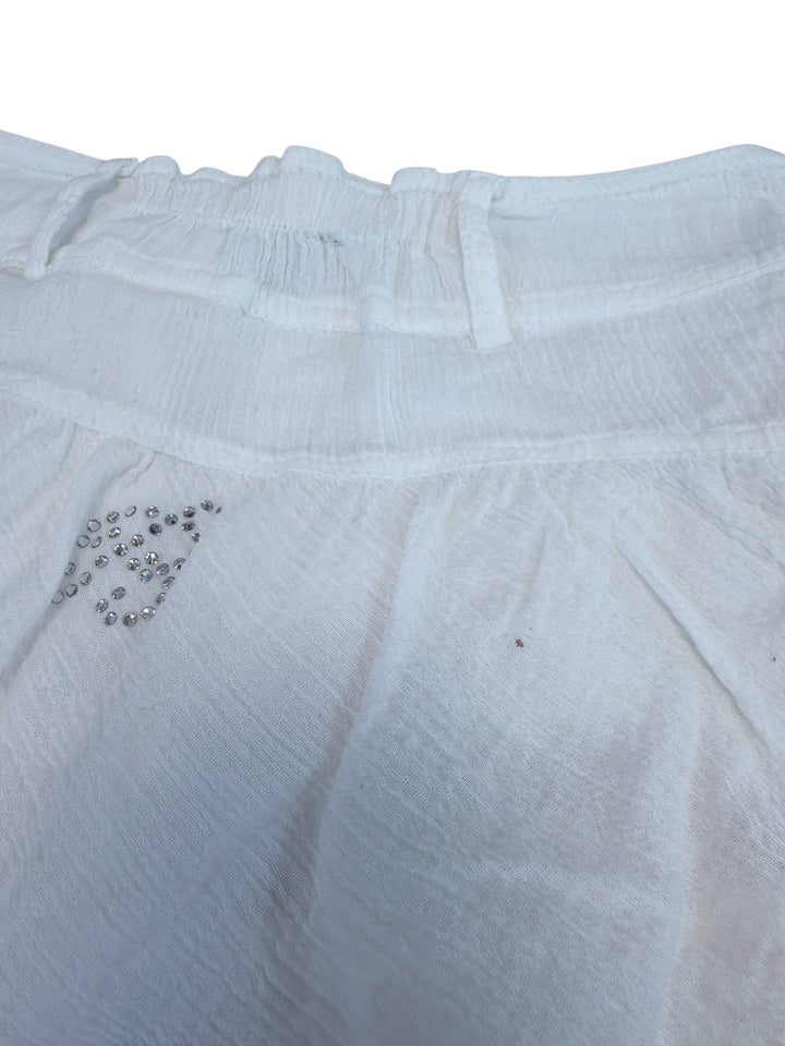 Miss Blumarine vintage white tiered ruffle skirt small