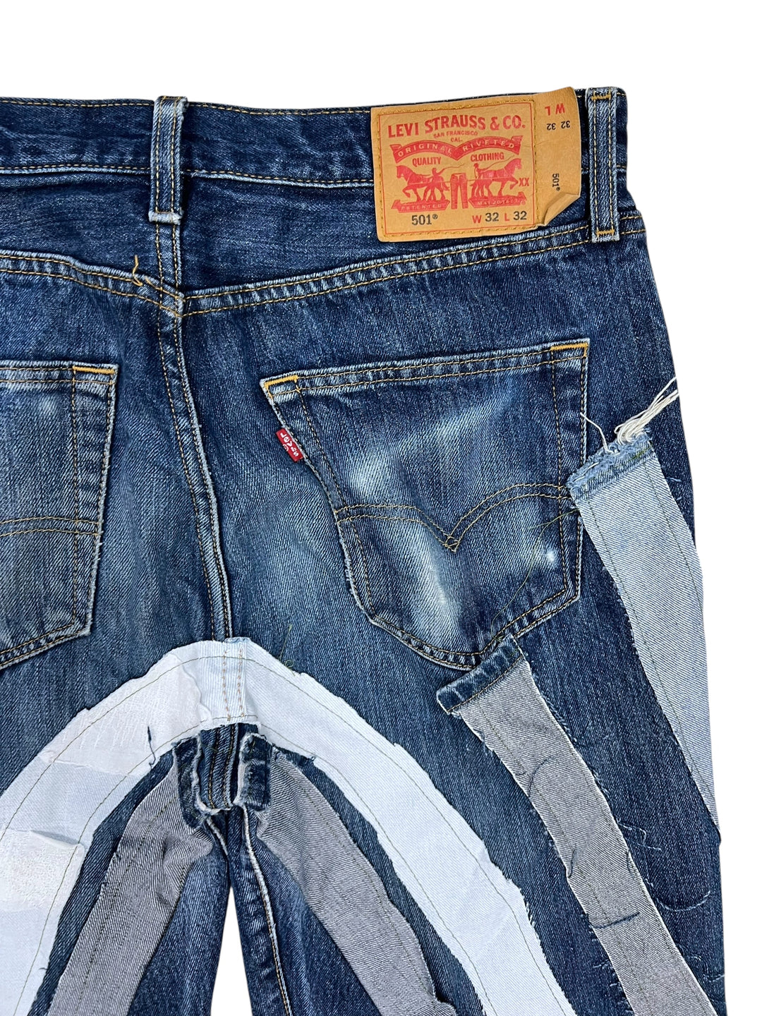 Upcycled Levi’s Patchwork Jeans Men’s Medium