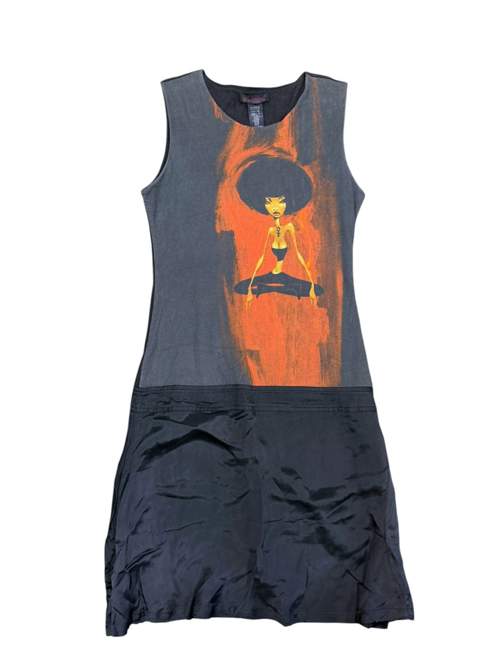 Custo Barcelona graphic print sleeveless dress
