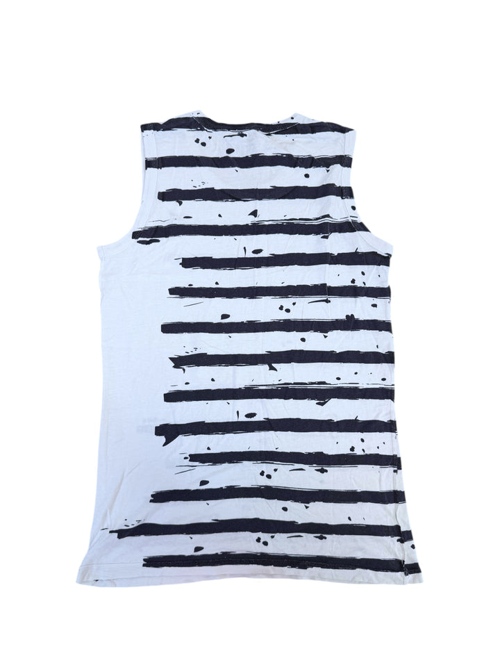 Dolce&Gabbana stripe print sleeveless top men’s xs