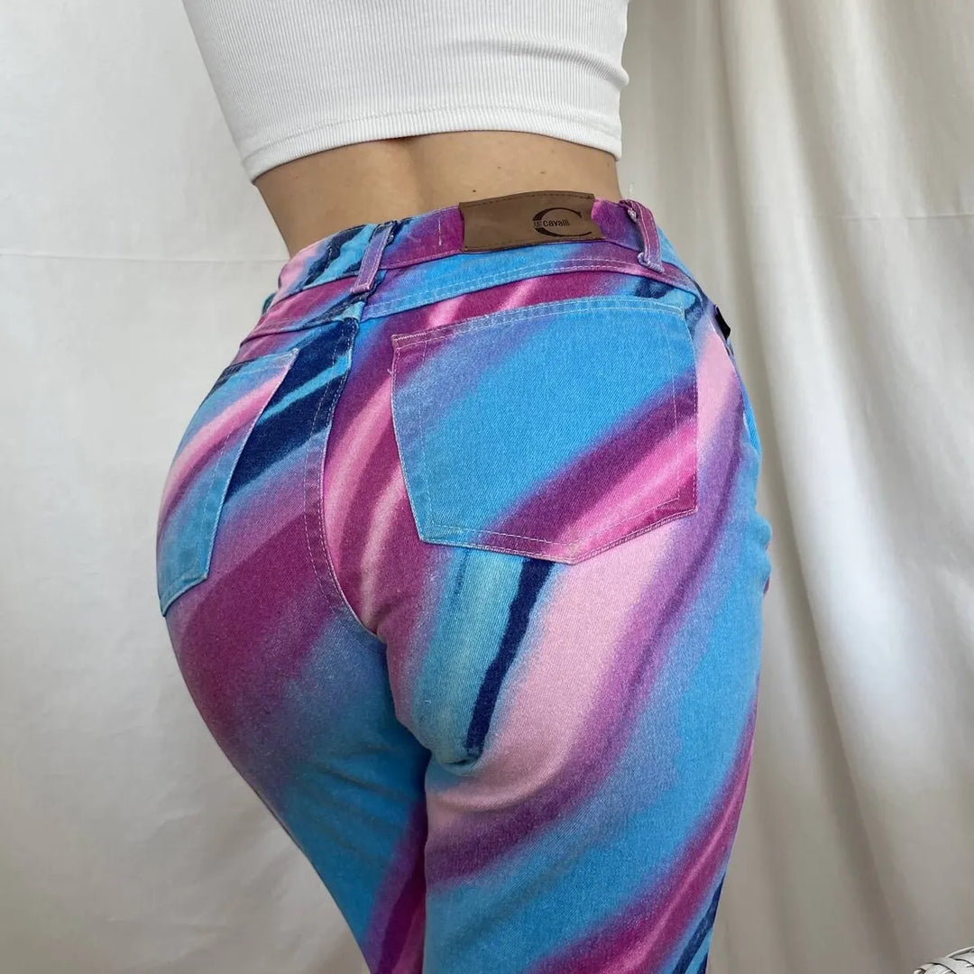 Just Cavalli y2k Rainbow Jeans Women’s Small(36)