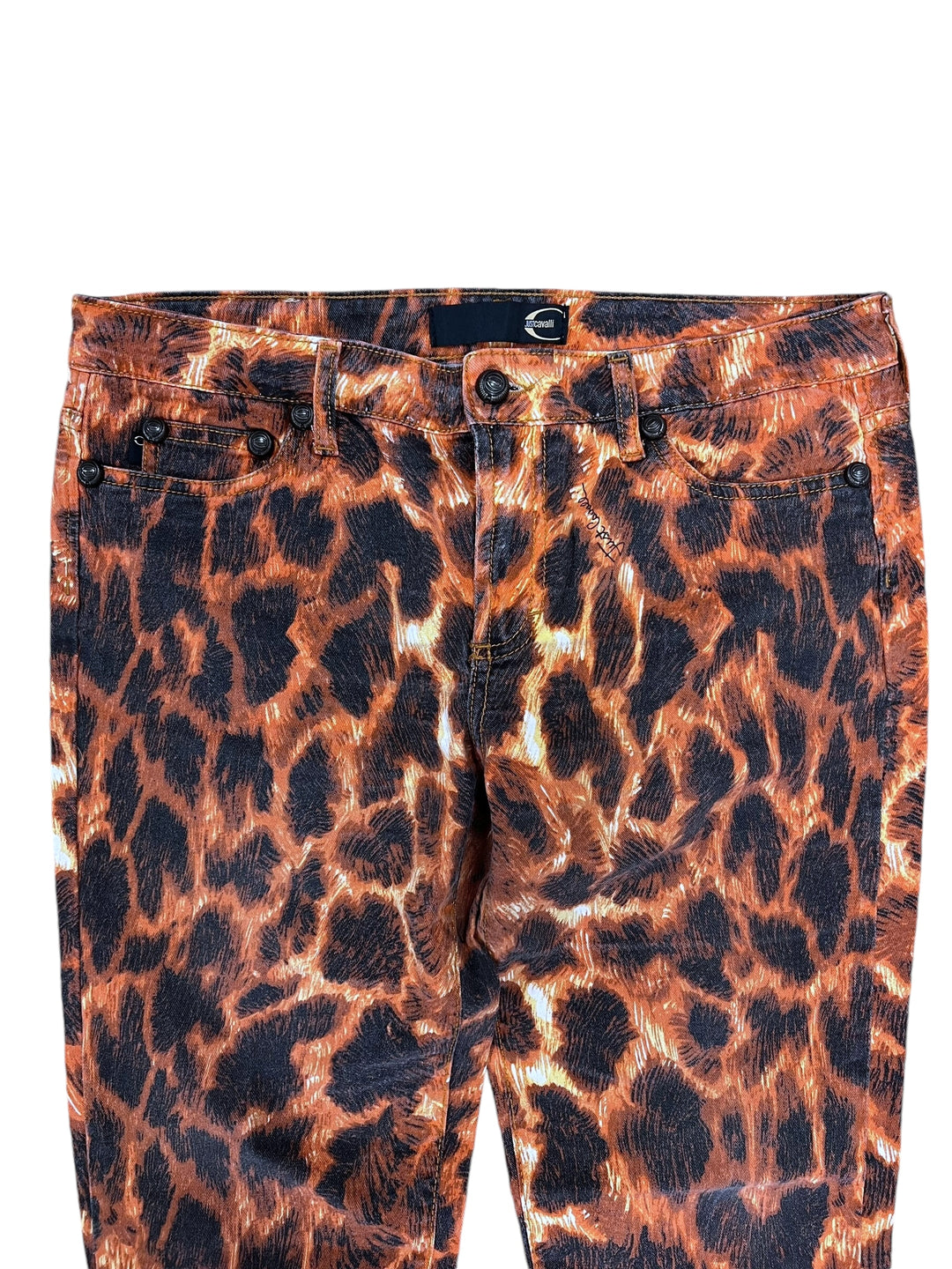 Just Cavalli vintage leopard jeans women’s medium(38)