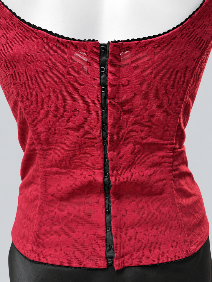 S/S 2003 Dolce & Gabbana Red Lace Bustier Corset