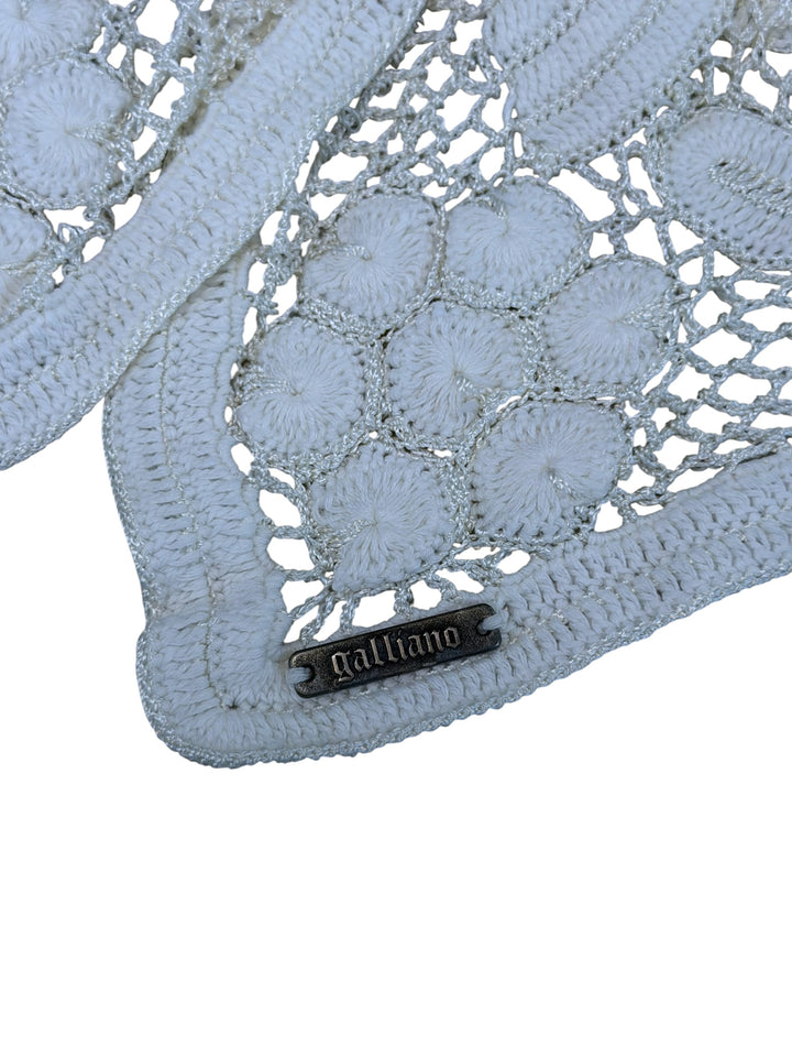 Galliano crochet cropped cardigan